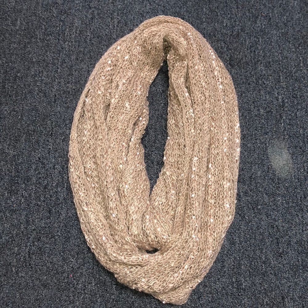 Oatmeal Colored Infinity Scarf - Picture 1 of 2